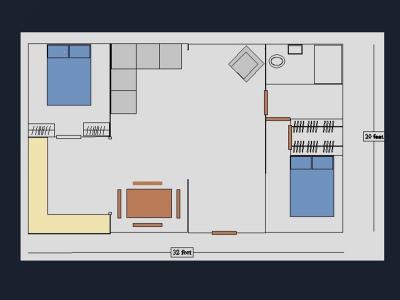 2 bed house layout